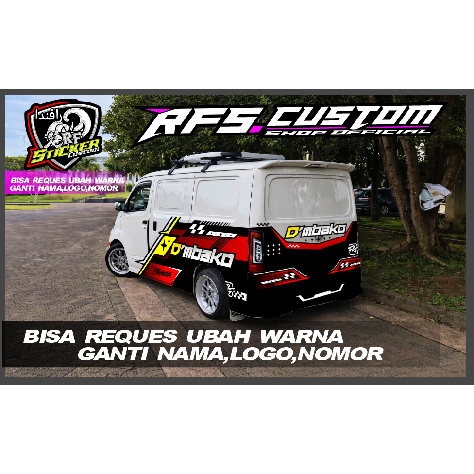 STIKER DECAL GRANDMAX LUXIO BLINDVAN APV