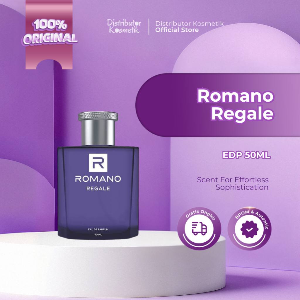 [ AGEN RESMI ] - Romano EDP Regale 50ml - Original BPOM