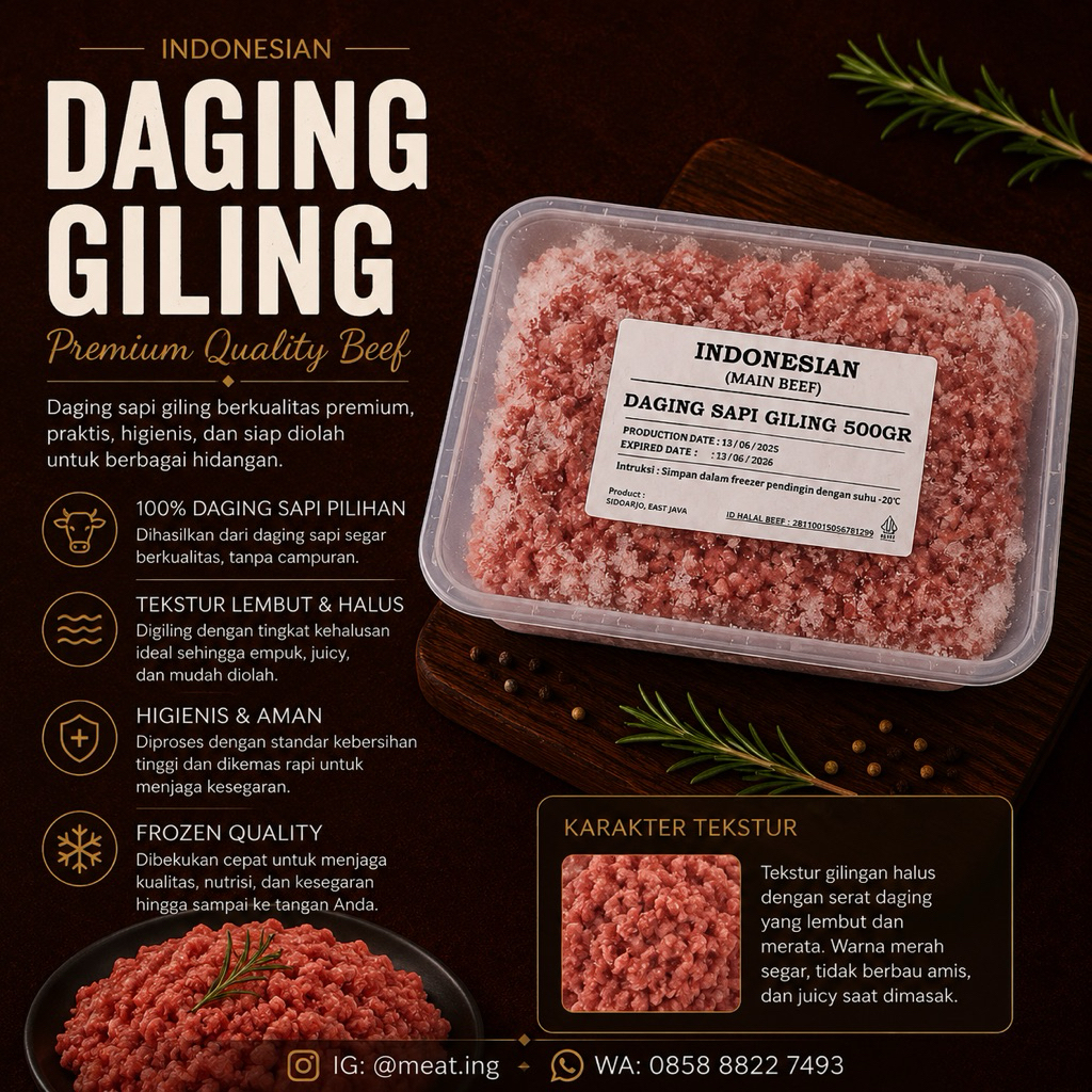 Daging sapi giling 500gr | DAGING SAPI GILING PASURUAN