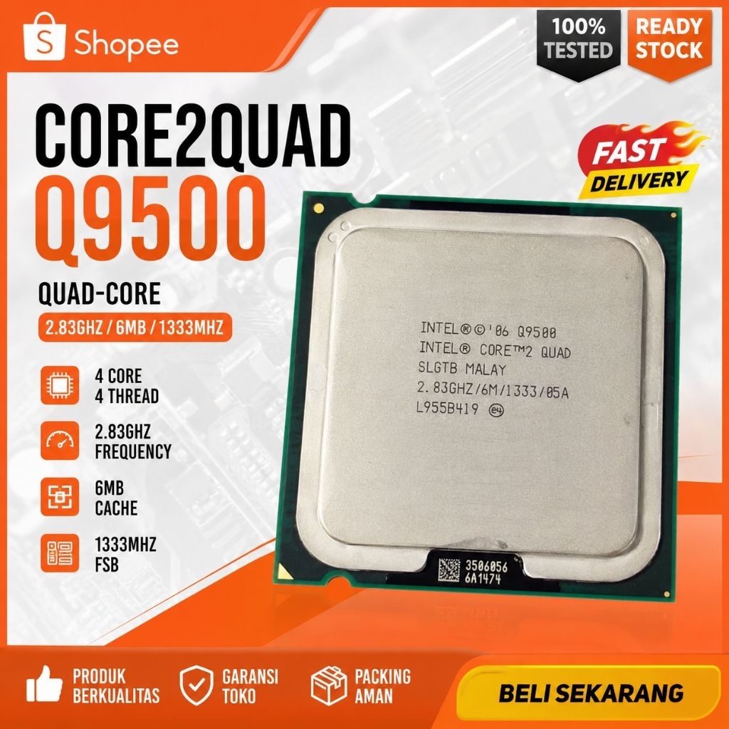 Processor Intel LGA 775 Core2Quad Q9500
