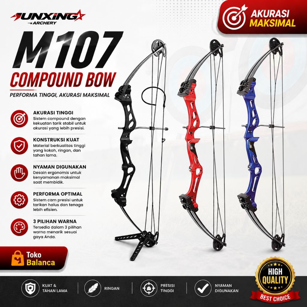 Junxing M107 Compound Bow - Busur Panah Compound Junxing M107