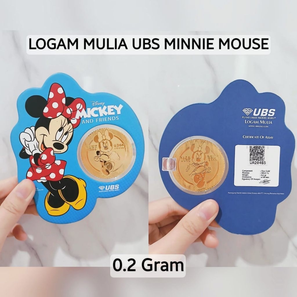 Logam Mulia UBS Minnie mouse special edition 0.2 gram