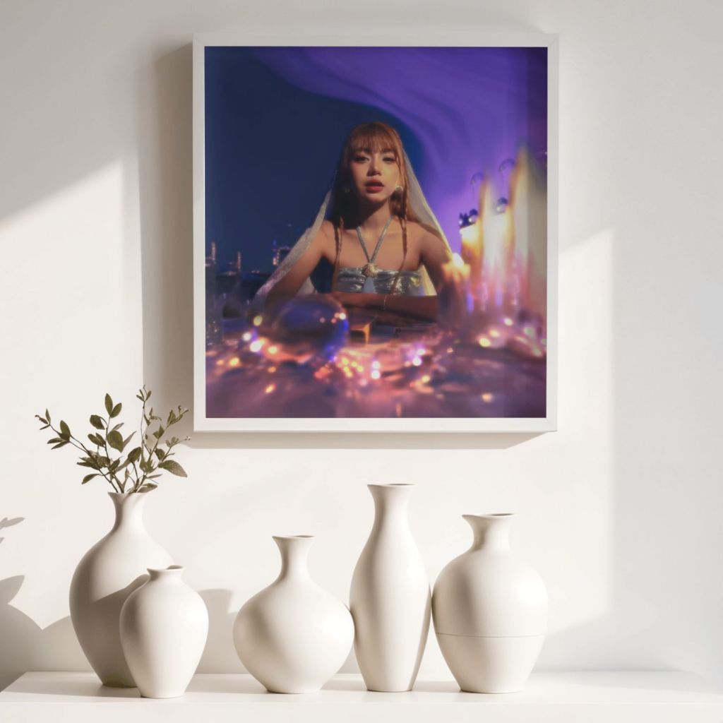 (GHEA INDRAWARI) POSTER HIASAN DINDING COVER ALBUM/SINGLE/EP MUSISI/BAND WALLDECOR PREMIUM FRAME BLO
