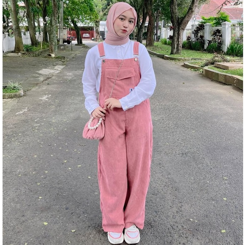 Stiego-Overall corduroy /baju kodok corduroy wanita