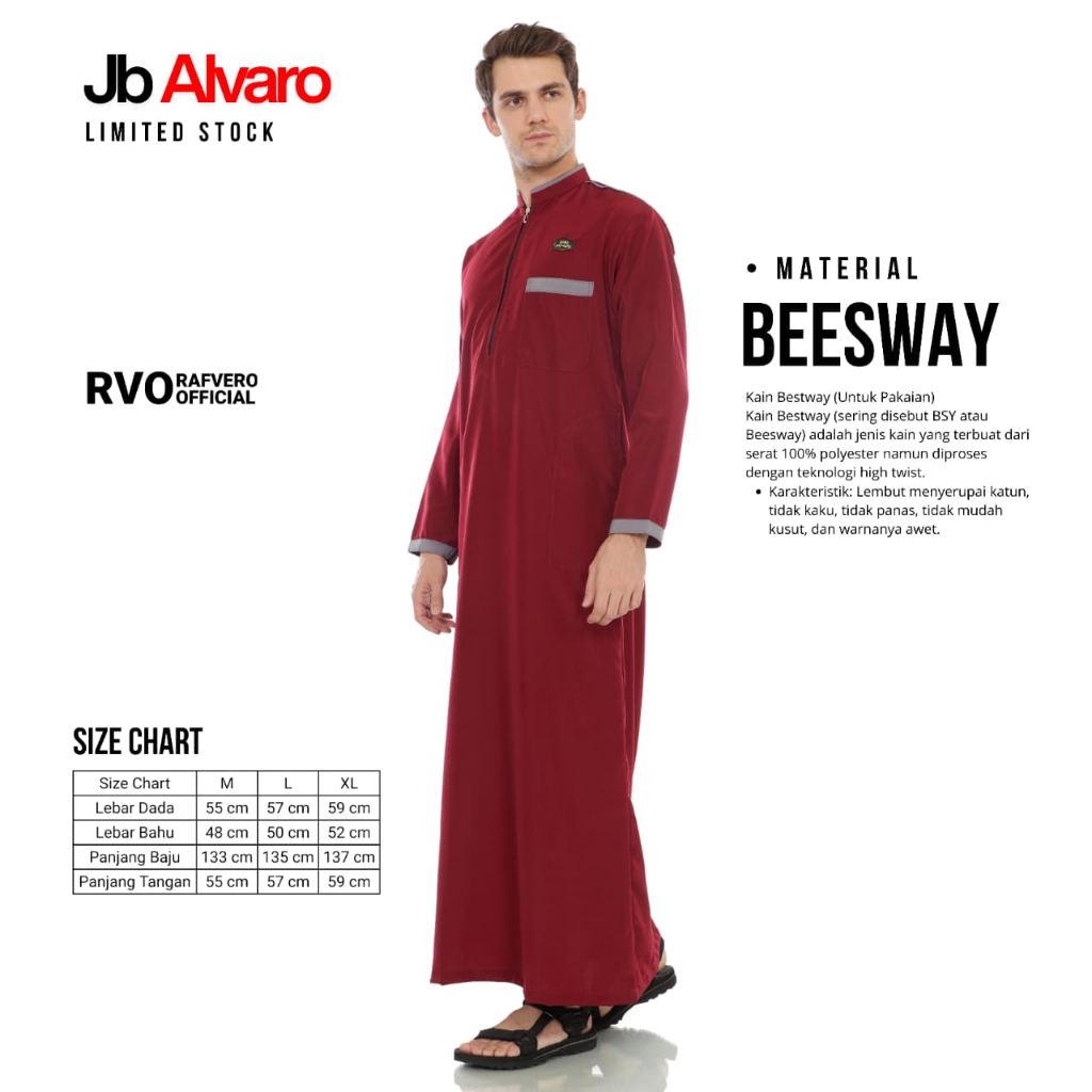 Gamis Pria Alvaro ORIGINAL RAFVERO