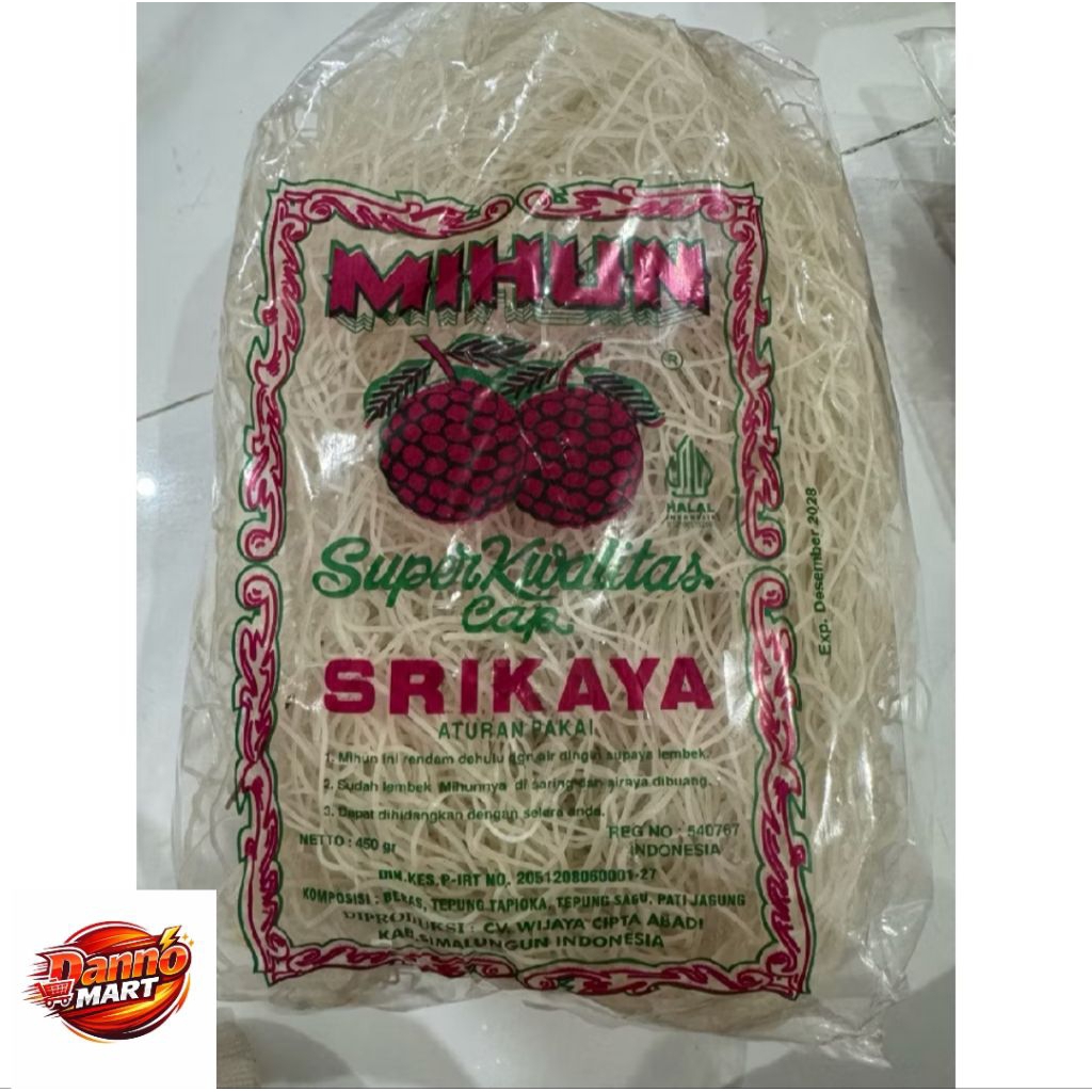 Mihun / bihun srikaya 500gram