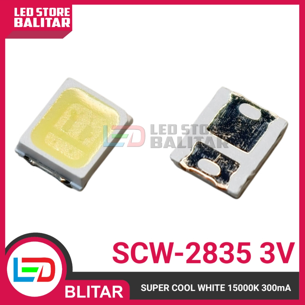 LED TV LED SMD SCW-2835 BACK LIGHT TV 3V 1W 15000K SUPER COOL WHITE SCW