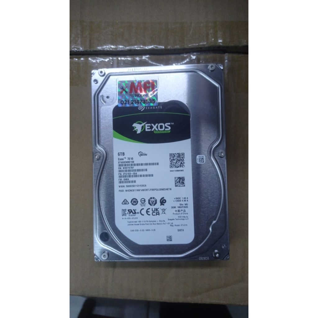 HDD Seagate Exos 6TB Resmi