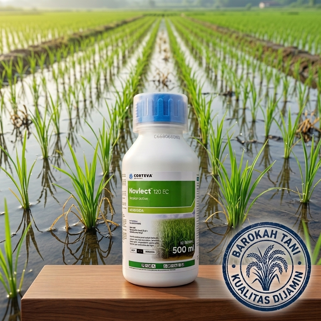 Novlect 120 EC - Herbisida Selektif Padi Ampuh Basmi Gulma,  Obat Rumput Padi Novlect 120 EC - Pemba