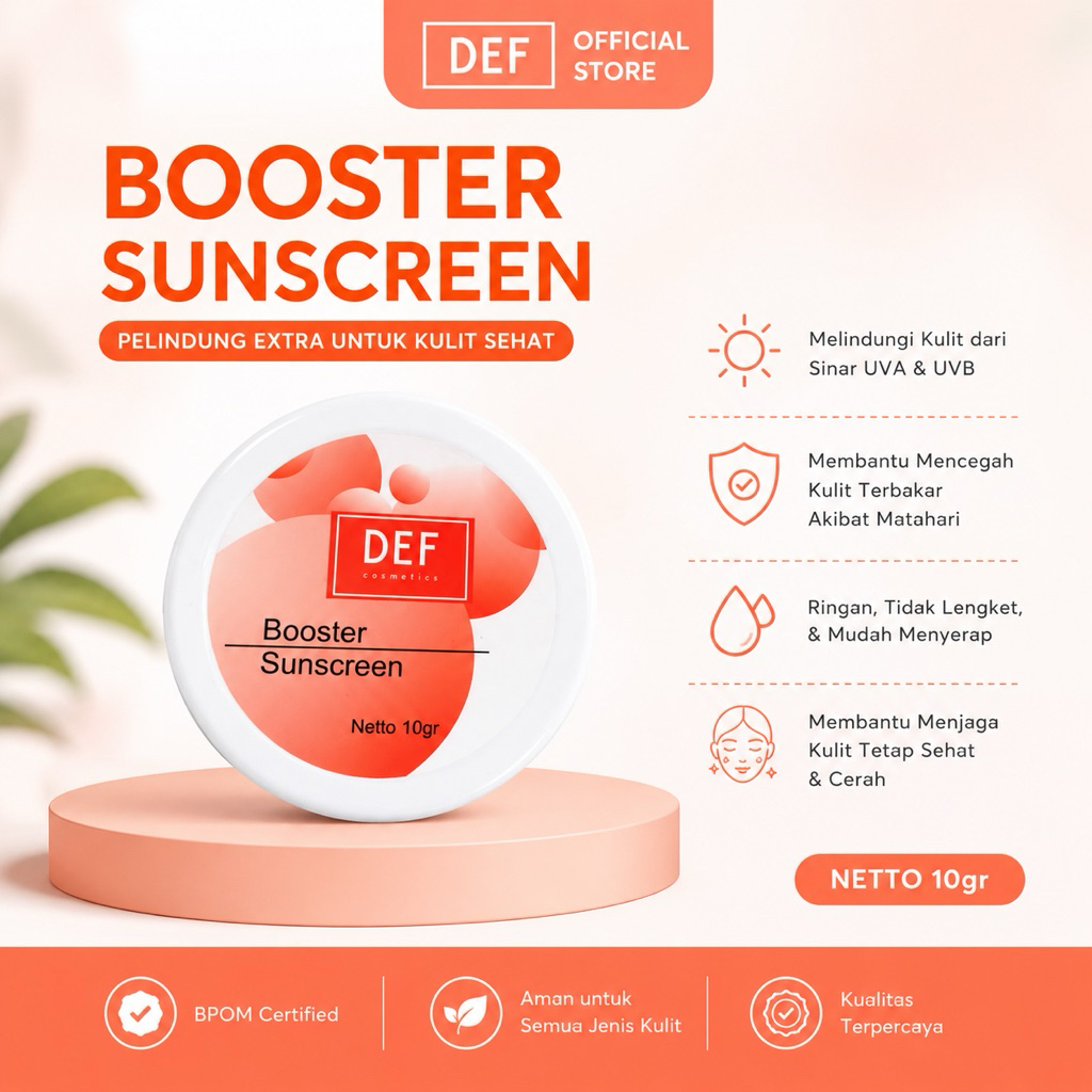 DEF Booster Sunscreen 10 gram