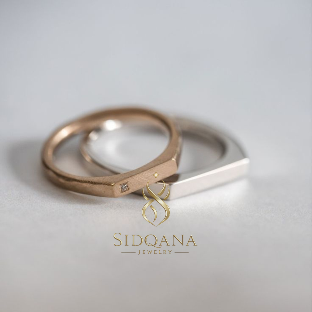 Sidqana Jewelry - Cincin Couple Silver Perak Murni - Couple Ring