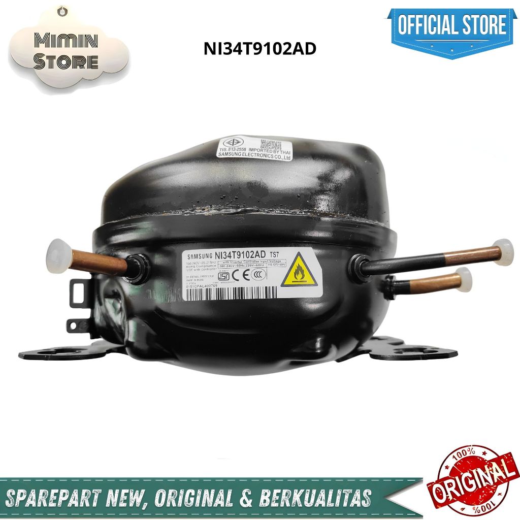 COMPRESSOR KULKAS SAMSUNG ORIGINAL NI34T9102AD RT31CG5420B1SE RT35CB56408ASE RT35CG5420B1SE RT35CG54