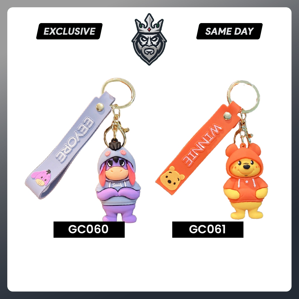 Gantungan Kunci Karakter Eeyore Premium Kode 50 - 99