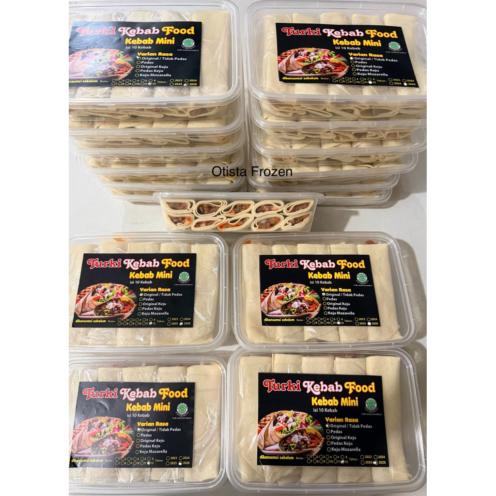 TURKI KEBAB MINI FROZEN ISI 10 / TURKI KEBAB JUMBO FROZEN / KEBAB