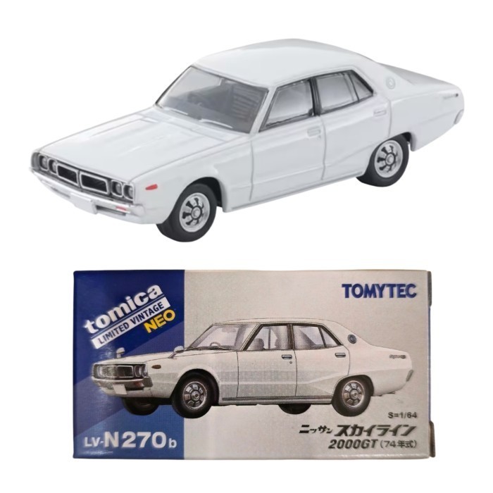 Tomica Limited Vintage Tlv-N270B Nissan Skyline 2000Gt 1974 White