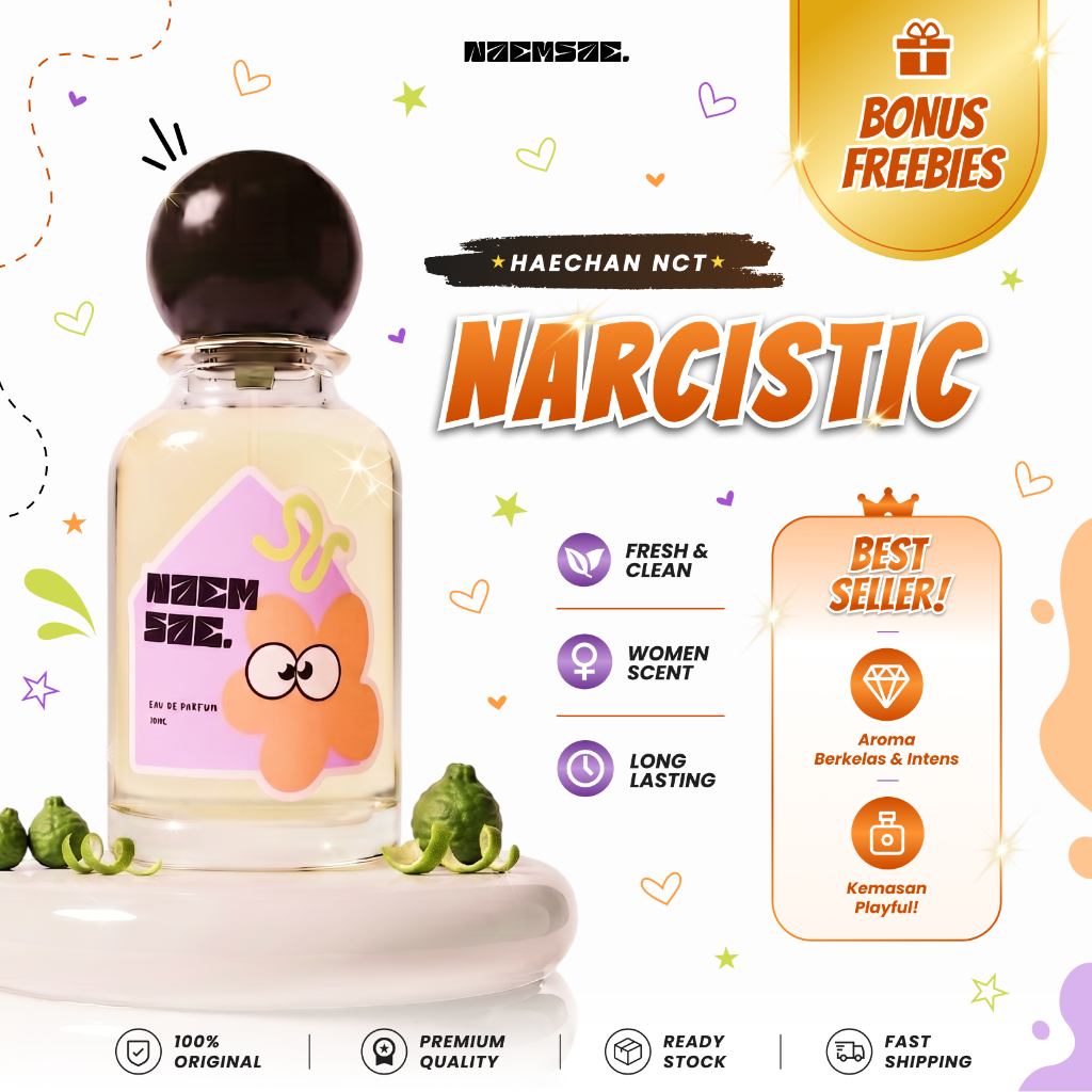 Parfum Haechan NCT "NARCISTIC" By Naemsae - Aroma Calm Clean & Sensual