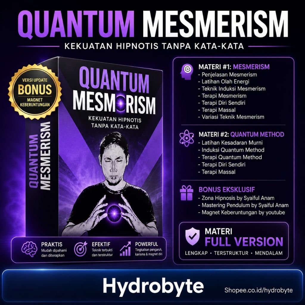 Ecourse Hipnotis Tanpa Kata Mesmerism Quantum Method Full Materi