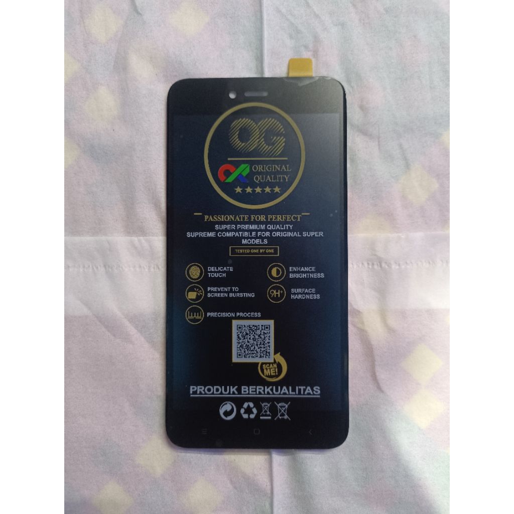 LCD Sentuh Asli Xiaomi Redmi Note 5A - Tipe Hitam, In-Cell, Full Set
