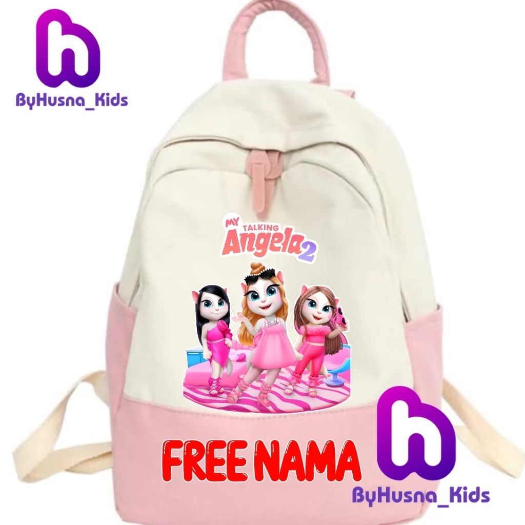 TAS RANSEL ANAK TALKING TOM ANGELA TALKING TOM HEROES TALKING TOM AND FRIENDS CUSTOM