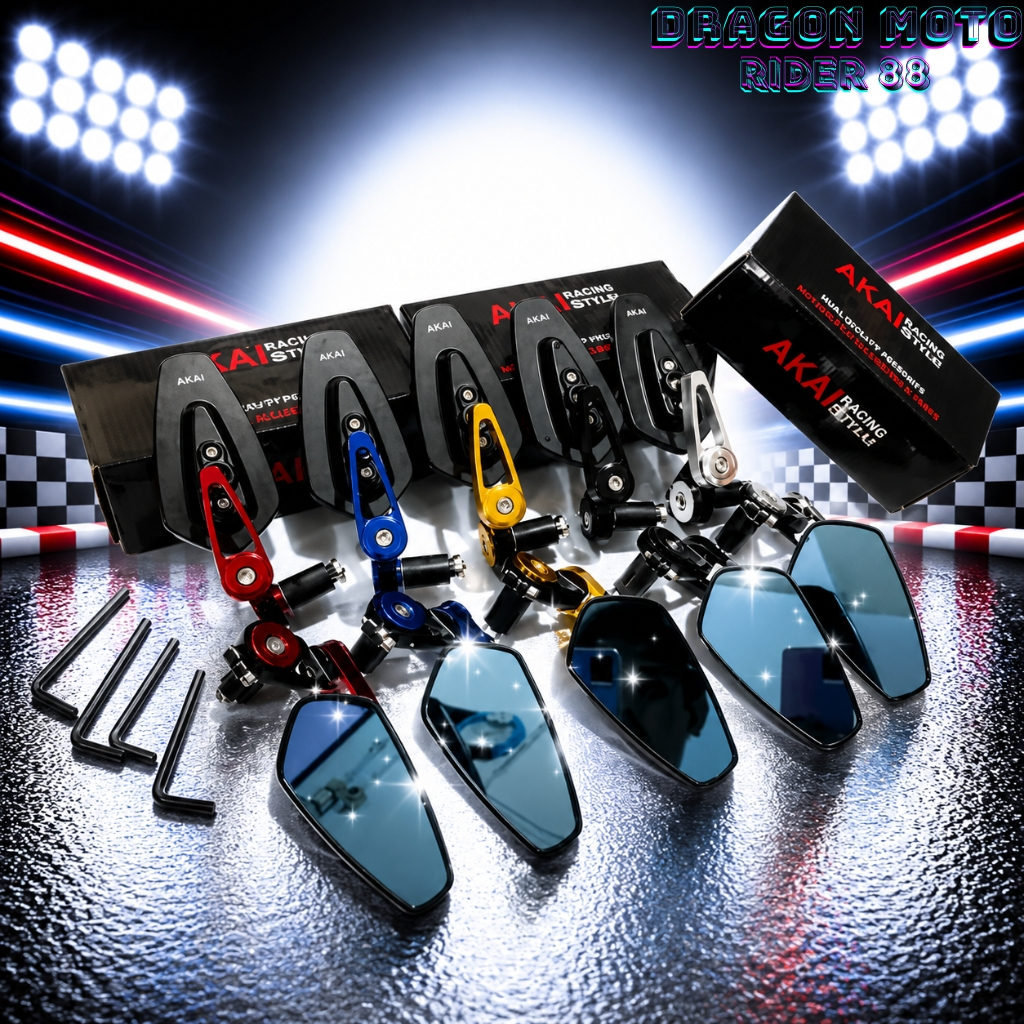 Akai Racing Jalu Stang Bandul Motor Full CNC Premium Universal - Hitam