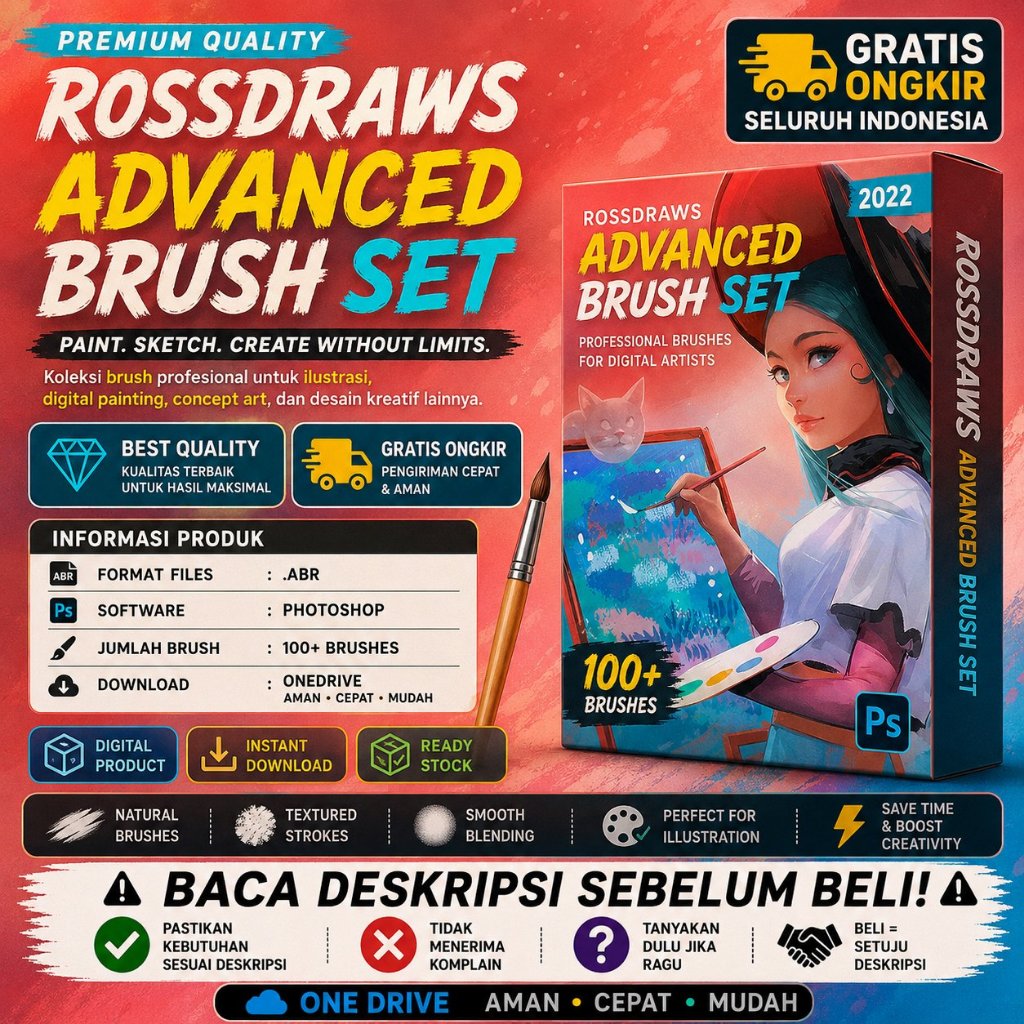 RossDraws - Advanced Brush Set 2022 For Photoshop