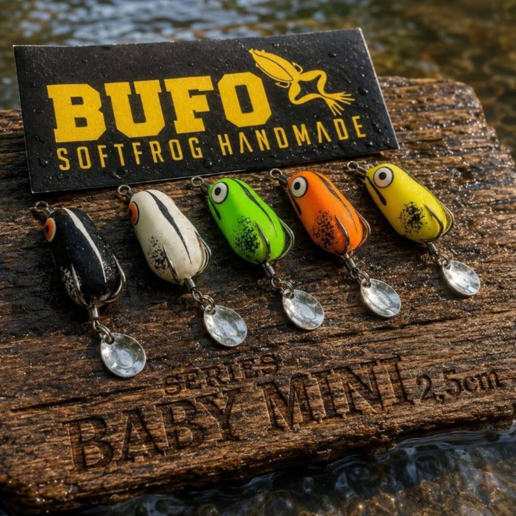 Umpan Pancing Softfrog BUFO Series Baby Mini Petir Citoz Konin Bolot Latex Thailand Hook VMC Matte T