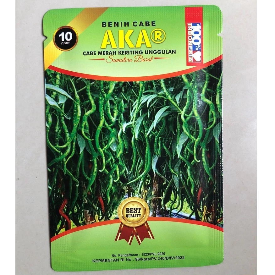Cabe AKAR 10 Gram - Benih Cabe Merah Keriting AKAR - CMK - Bibit Cabe AKAR