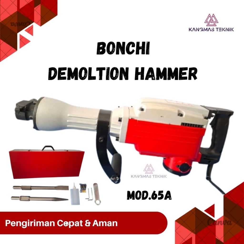 BONCHI DEMOLTION HAMMER // PH65A // BONCHI MESIN BOBOK // TYPE Mod.65A.