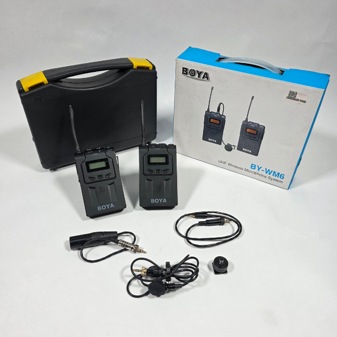 Clip On Boya BY-WM6 Wireless Microphone | Mic Kamera Smartphone Bekas Second Preloved