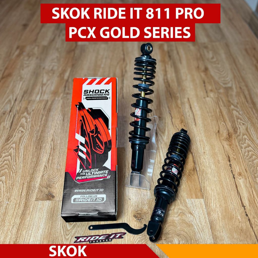 Promo Jual Murah Shock Ride It Skok PCX 160 Shock Pcx160 Ride it Tanpa Tabung Black