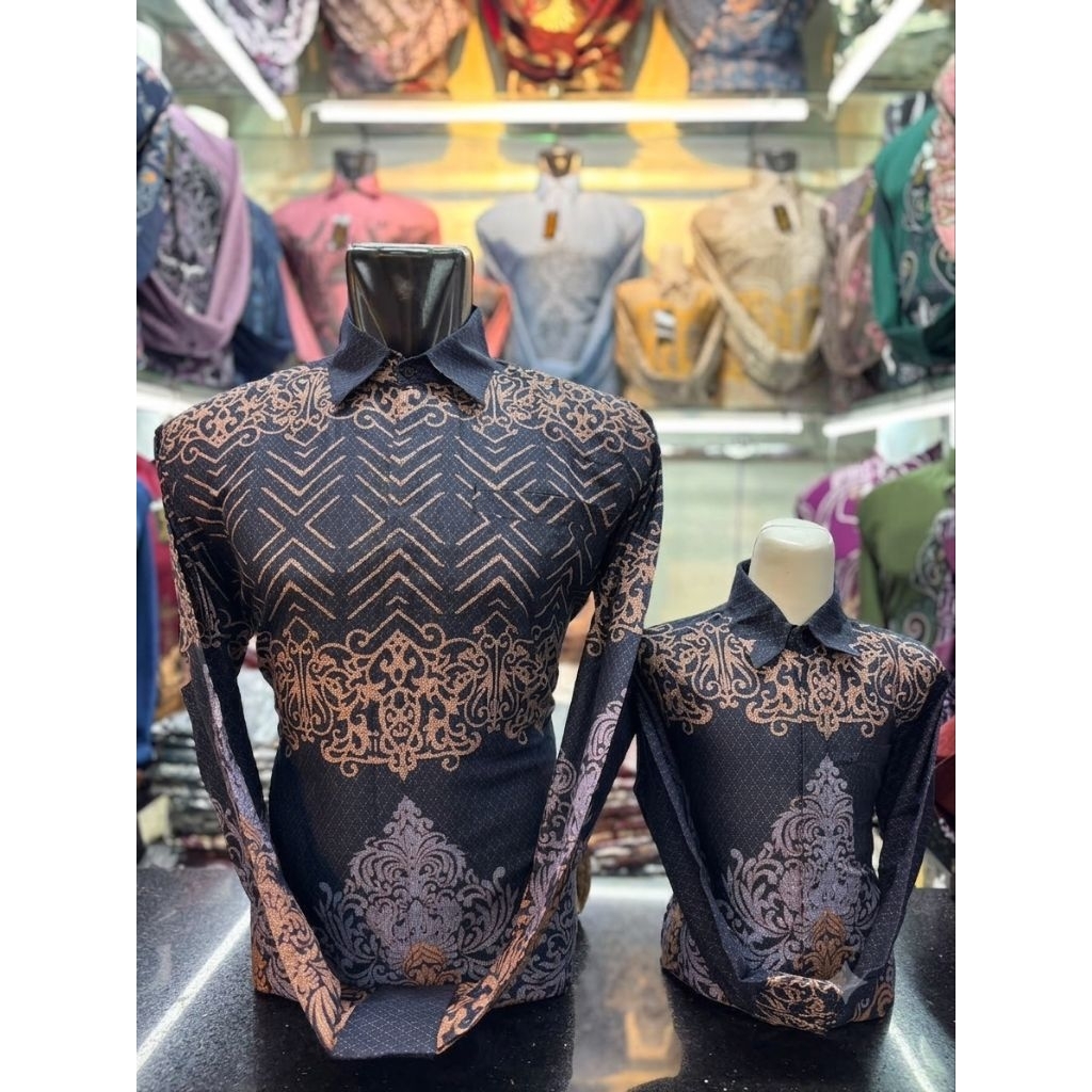 Batik Couplean Katun Solo Bapak dan Anak