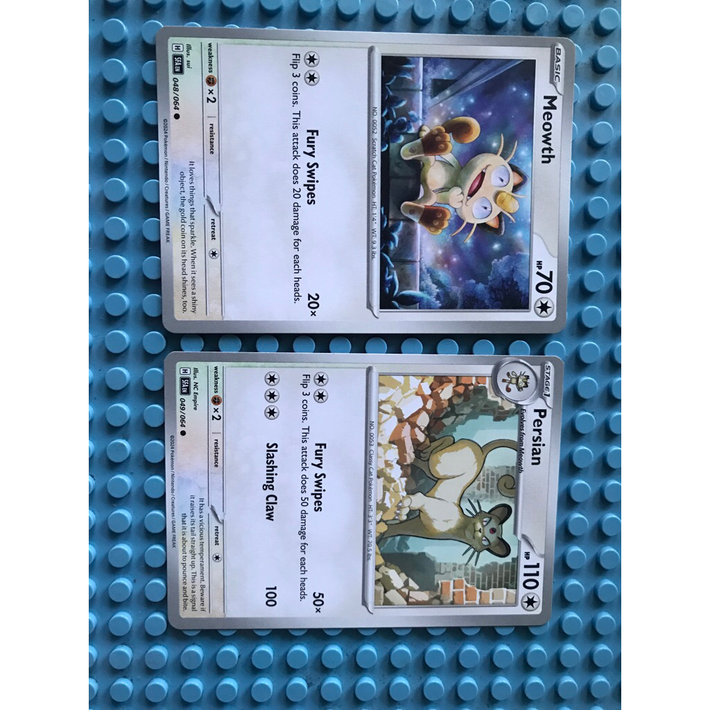 kartu pokemon meowth persian
