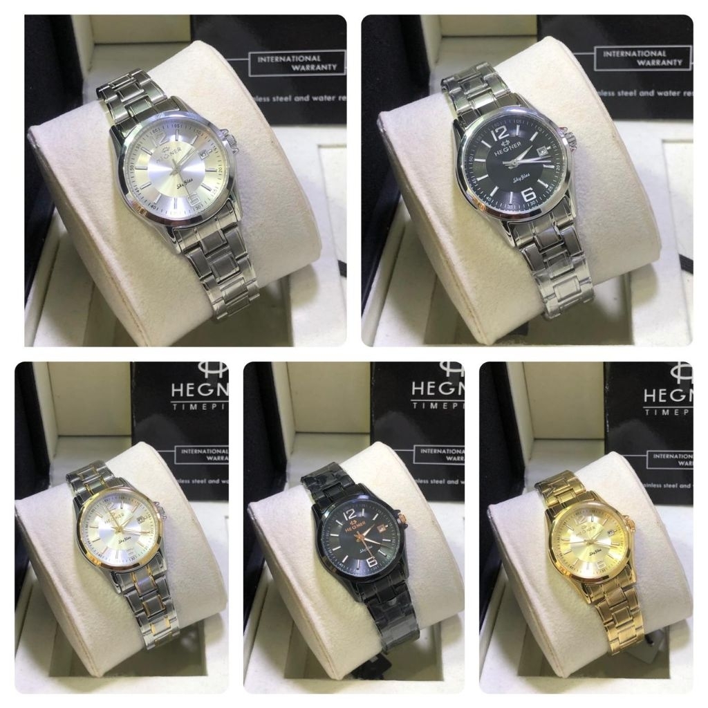 HW 1295JAM TANGAN WANITA HEGNER 1295/ HW 1295 RANTAI ORIGINAL