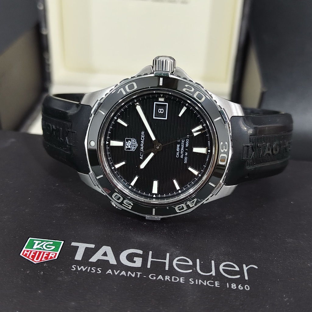 [For Sale] T4g Heuer Aquaracer 500m automatic ceramic bezel 41mm