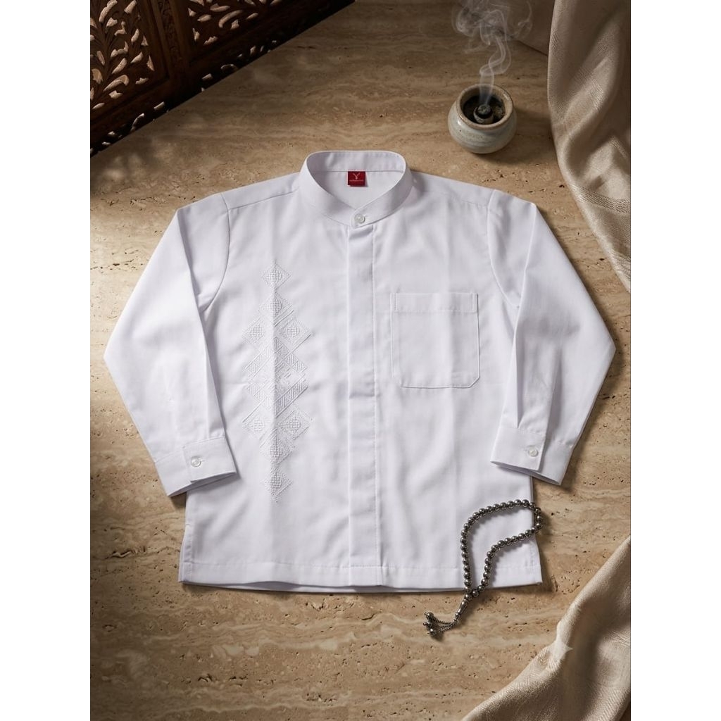 ATASAN KOKO PUTIH A&J // BAJU KOKO ANAK TANGGUNG