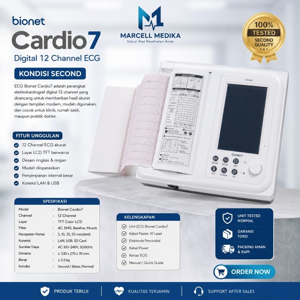 ECG 12 CHANEL BIONET CARDIO 7 / ECG BIONET 12chanel CARDIO 7 second