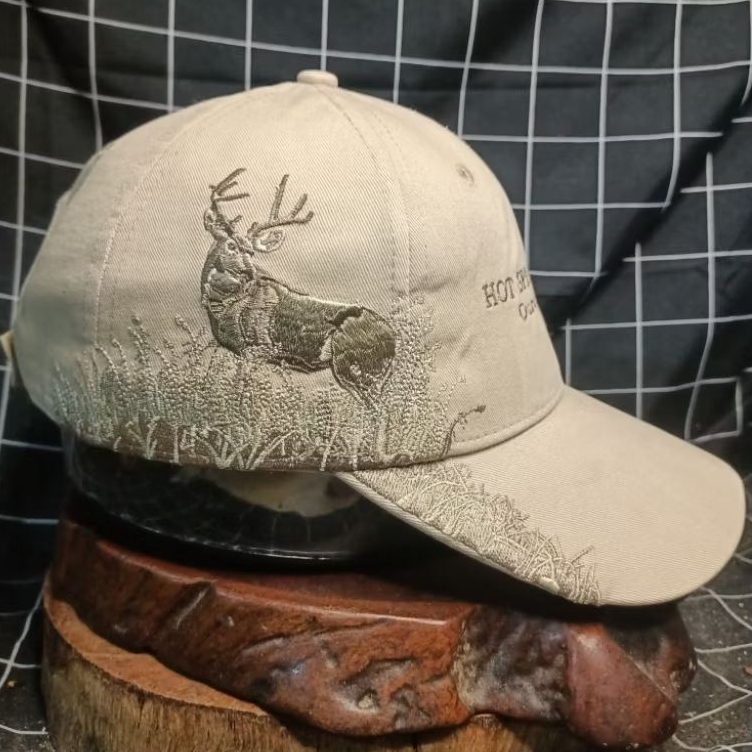 Dri Duck Cap-Bordir Rusa-Coksu-Cotton Dewasa