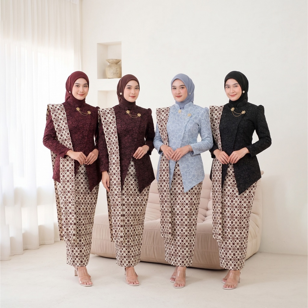 KEBAYA  Janggan Jawa Anggita Series Kebaya Tradisional Outfit tunangan wisuda kondangan Free Bross