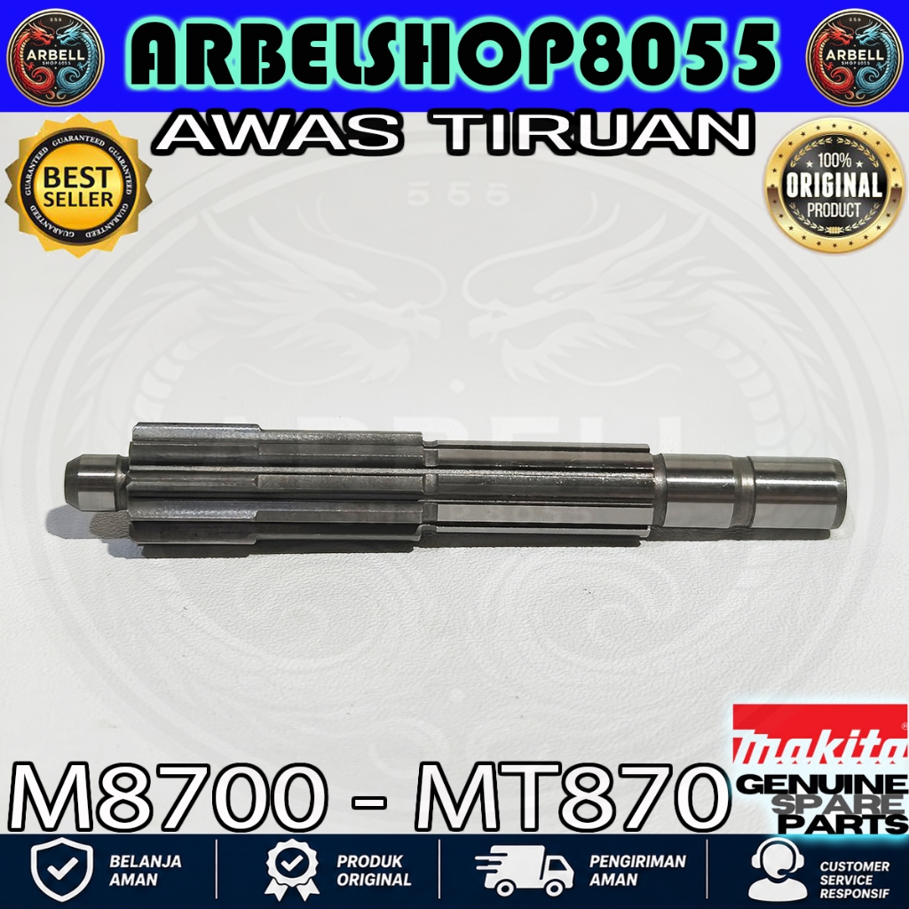Spur Gear 10 Untuk Mesin Makita - Maktec MT 870 - M8700B PN 227269-3 ORIGINAL PART MAKITA