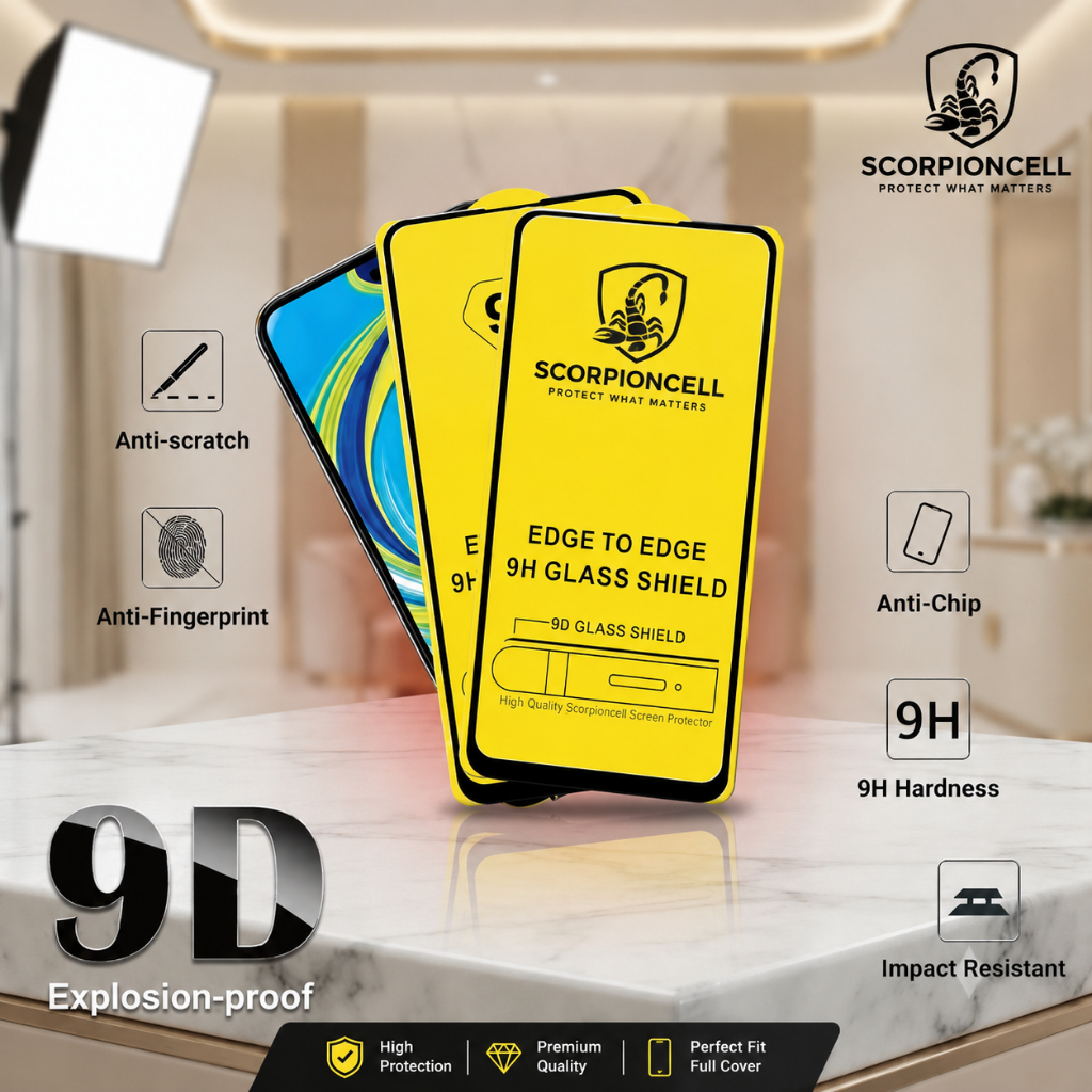 Tempered Glass Full 9D XIAOMI POCO X5/POCO X5 PRO/POCO X6/POCO X6 PRO