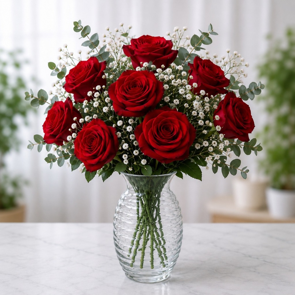 Vas Bunga Besar Vas Kaca Tabung Vas Kaca Silinder Vas Bungaa Elegan Vas Modern Vase Unik