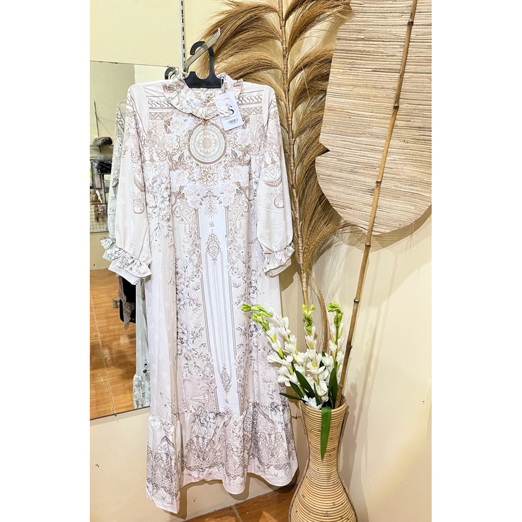 Gamis warna cream shellasaukialg3