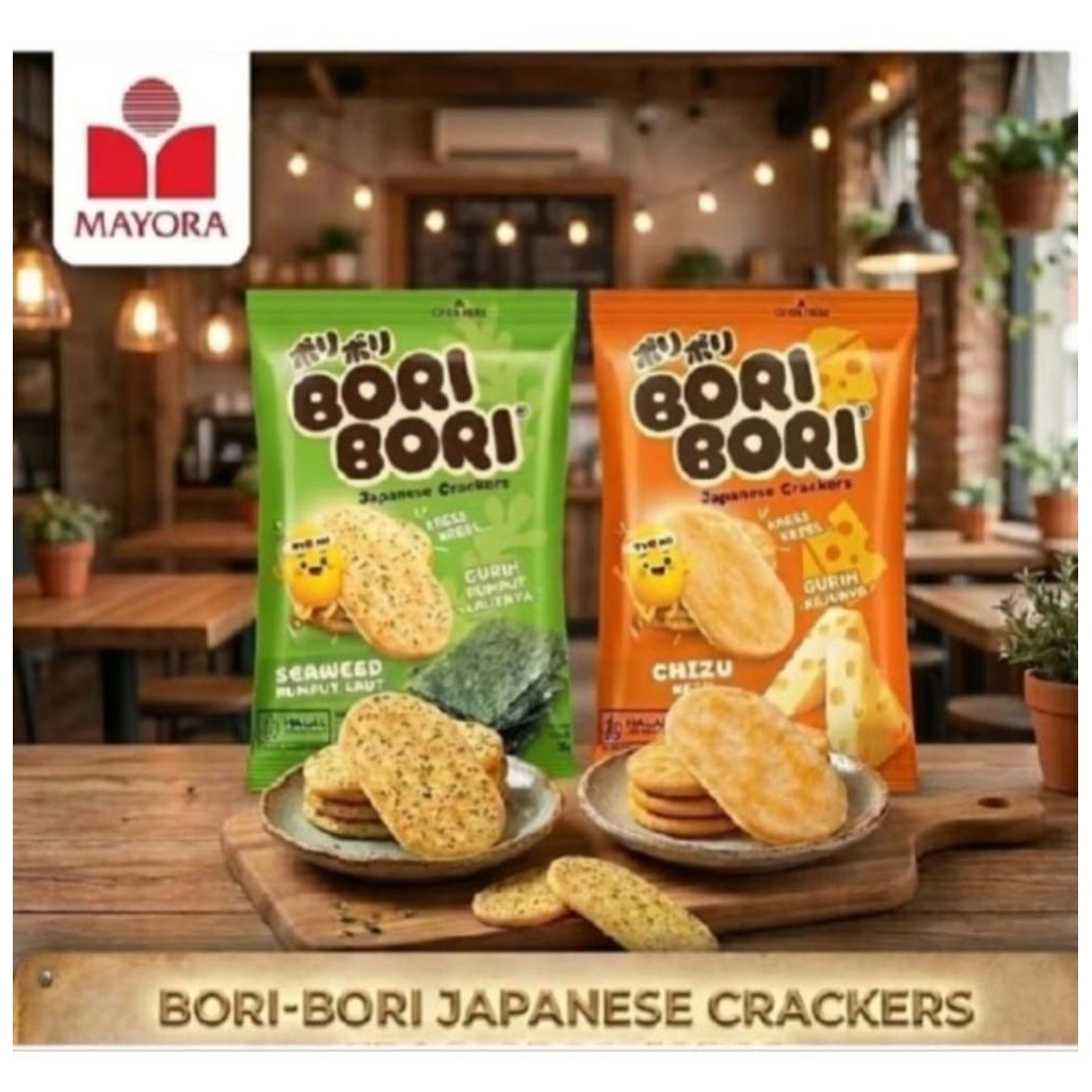 BORI BORI MAYORA RENCENG ISI 10 SNACK JEPANG