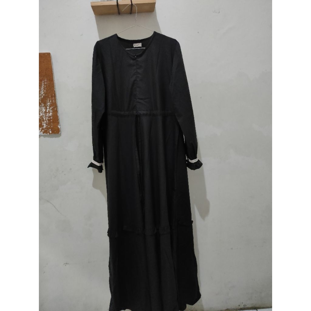 Gamis aden Hijab hitam
