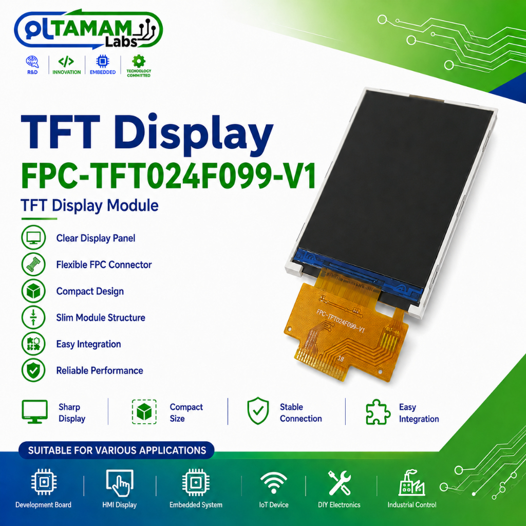 TFT Display FPC-TFT024F099-V1 / LCD TFT 2.4 Inch Flexible FPC