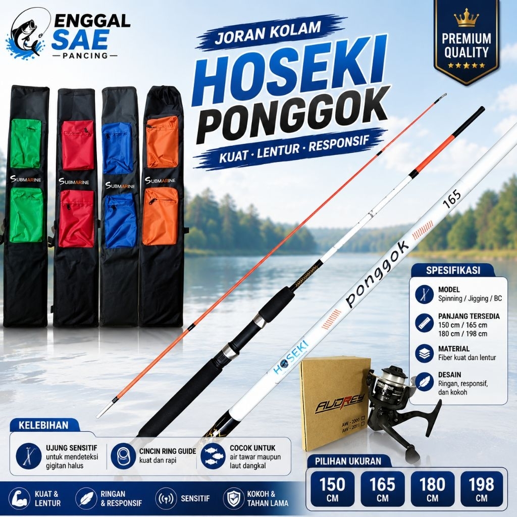 JORAN SPINNING JIGGING BC HOSEKI PONGGOK 150 165 180 198