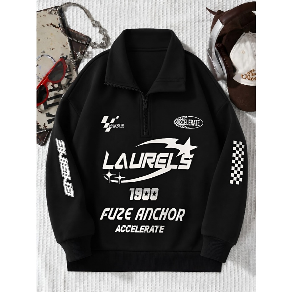 Sweater Half Zip Unisex Sweater Half Zip Fleece Premium