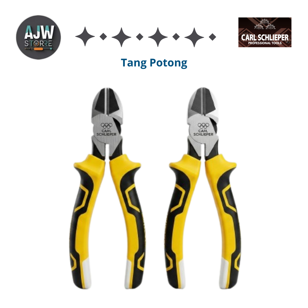 [ CARL SCHLIEPER ] Tang Potong 6" 8" Bahan CRV