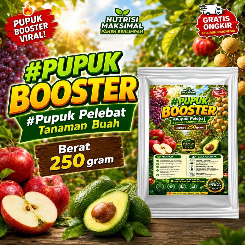 Pupuk Organik Semua Jenis Tanaman / Pupuk Booster Semua Jenis Tanaman / isi 250 gram