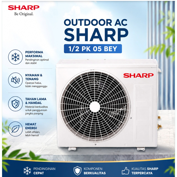 OUTDOOR AC SHARP 1/2 PK TIPE 05 BEY PROMO OUTDOOR AC SHARP 1/2 PK